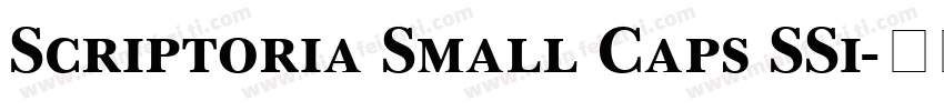 Scriptoria Small Caps SSi字体转换